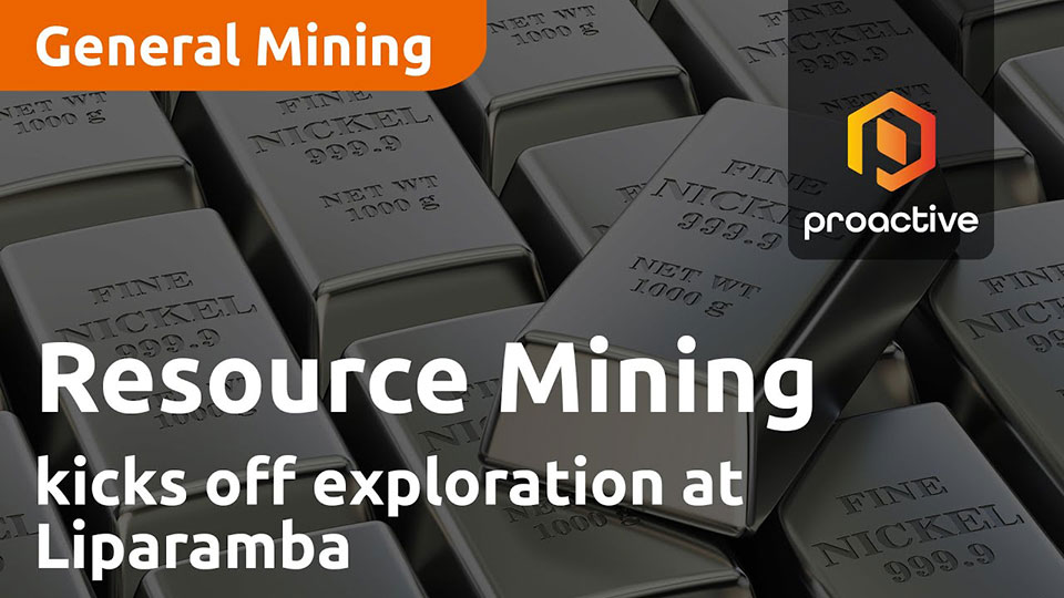 Proactive Investors: Resource Mining Corporation kicks off exploration at Liparamba